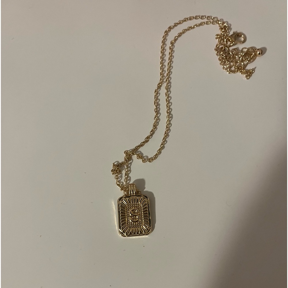 S Gold Necklace